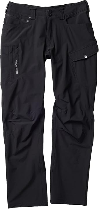 TRUEWERK Men's Lightweight Work Pants - T1 WerkPant, Moisture Wicking, Quick-Dry, 4-Way Stretch Cargo, 8 Pockets
